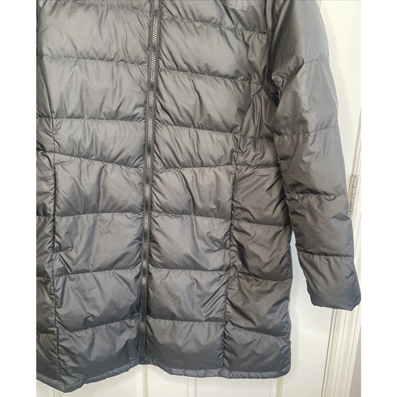 The North Face Metropolis Parka Coat Women's 1X Blk 600 Down Long Winter No Hood - Picture 2 of 16